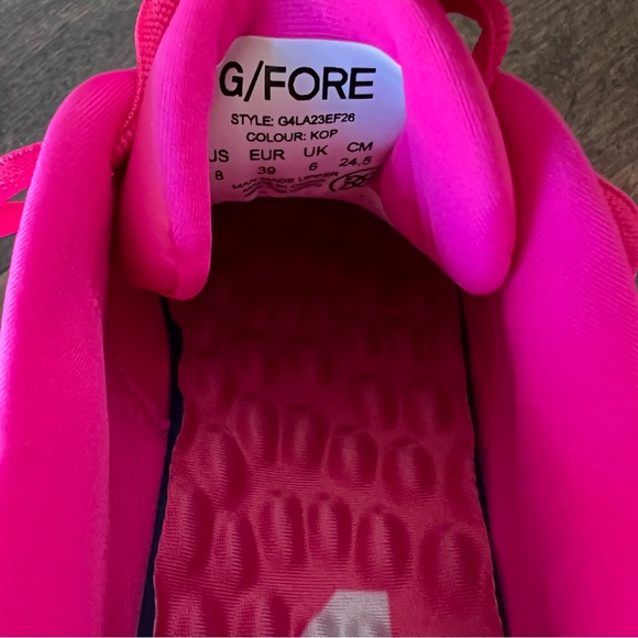 G/FORE Women's MG4+ Camo Golf Shoes - Knockout Pink - Picture 7 of 8